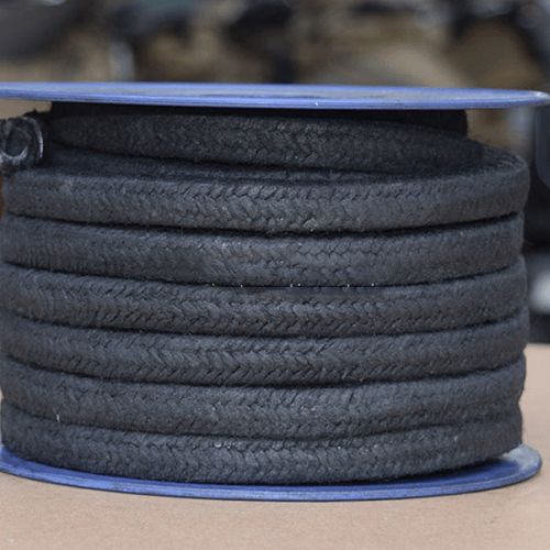 Cotton Fiber Yarn Packing Impregnated with Graphite